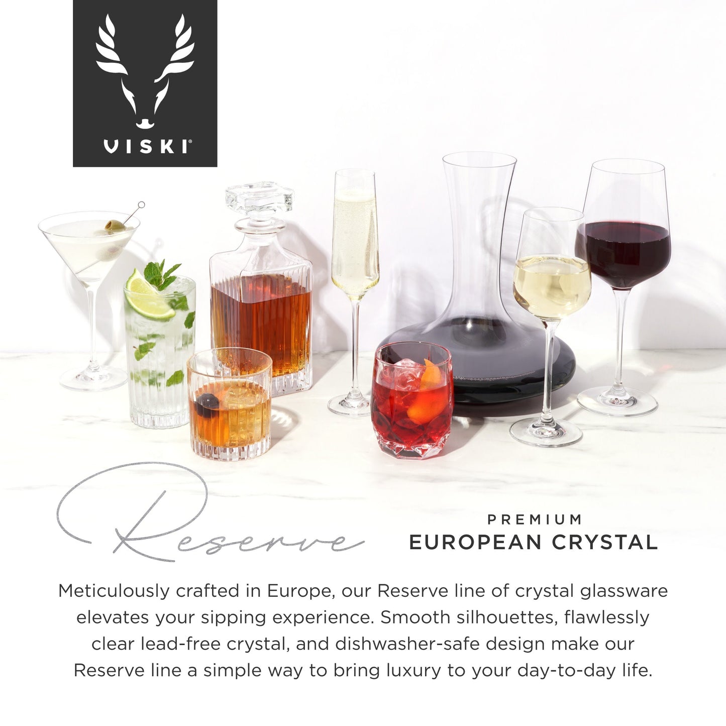 Lowball lead-free crystal glass (set of 4)