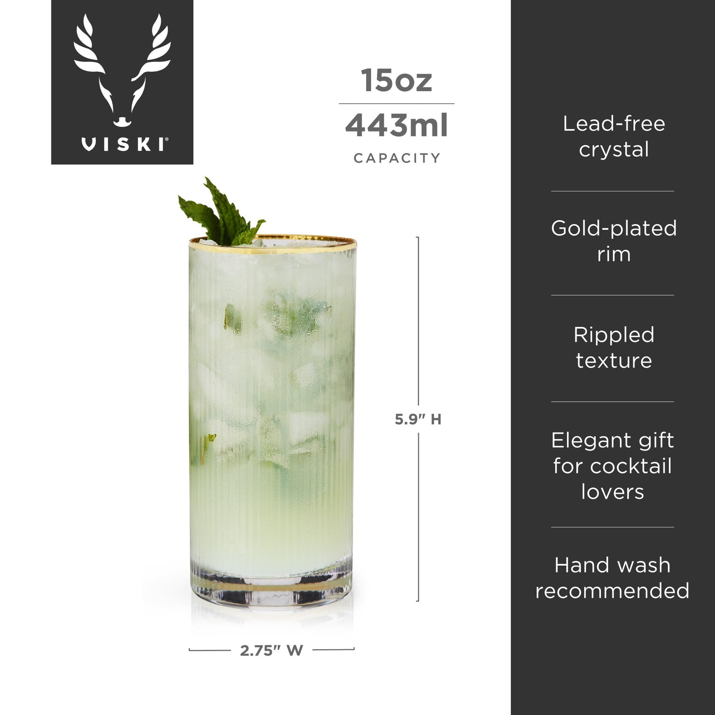 Crystal Highball Glass