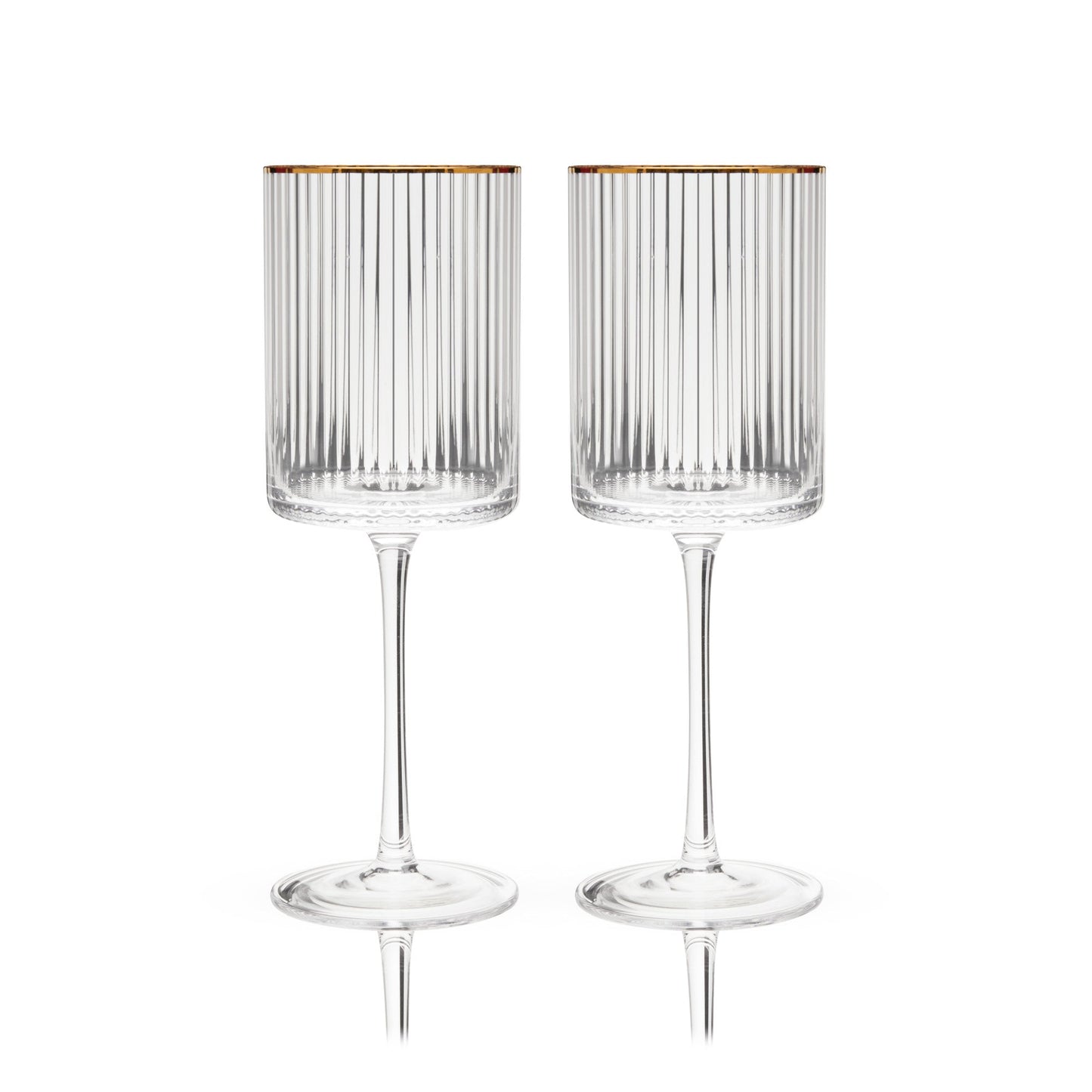 Sparkling lead-free crystal wine glass