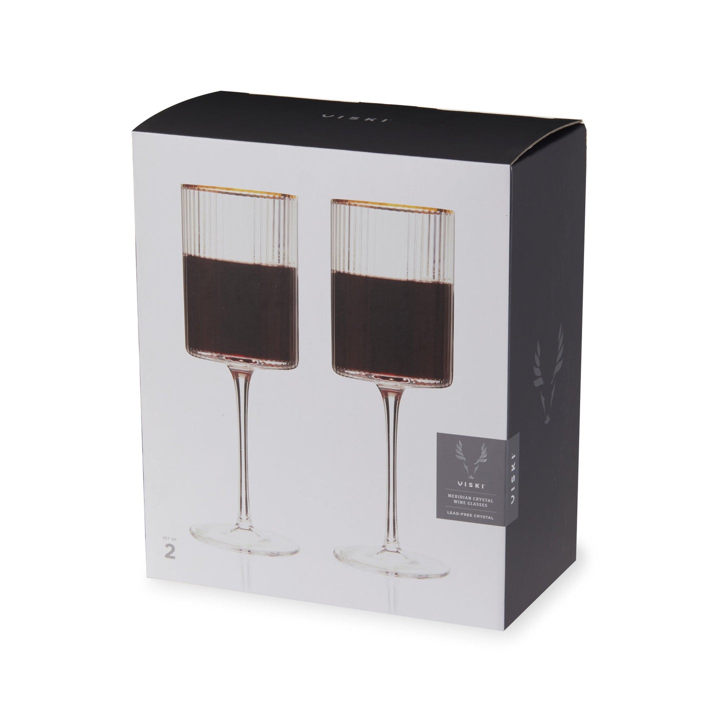 Sparkling lead-free crystal wine glass