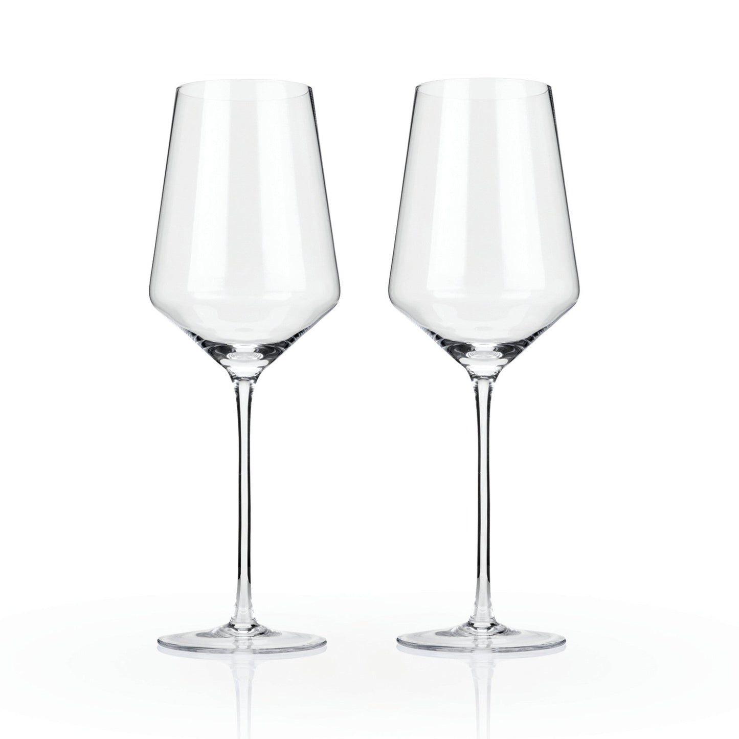 Crystal beveled Bordeaux wine glass