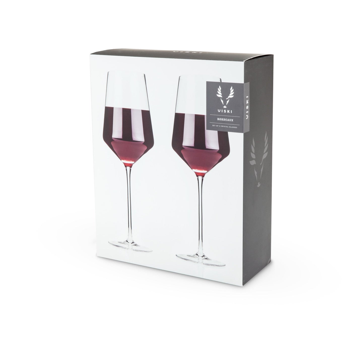 Crystal beveled Bordeaux wine glass