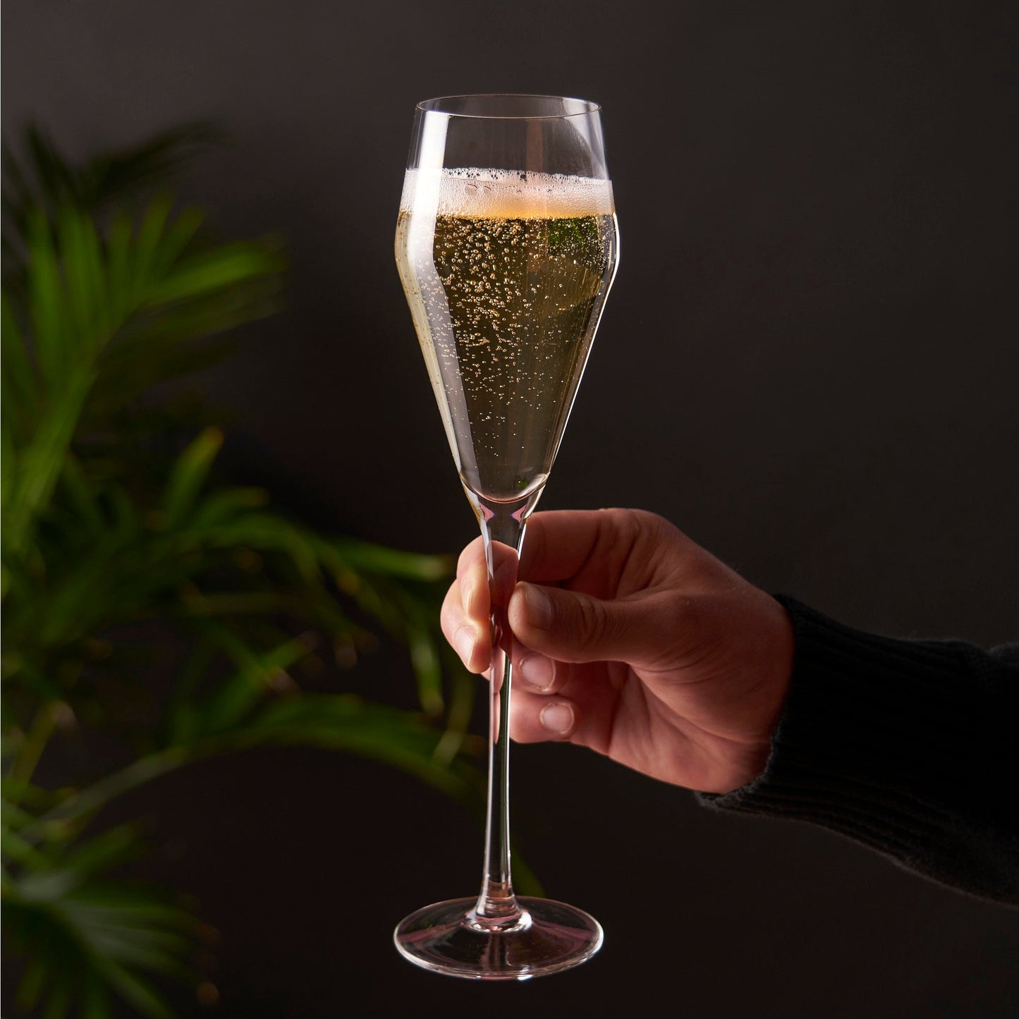 Crystal Angled Prosecco Glasses