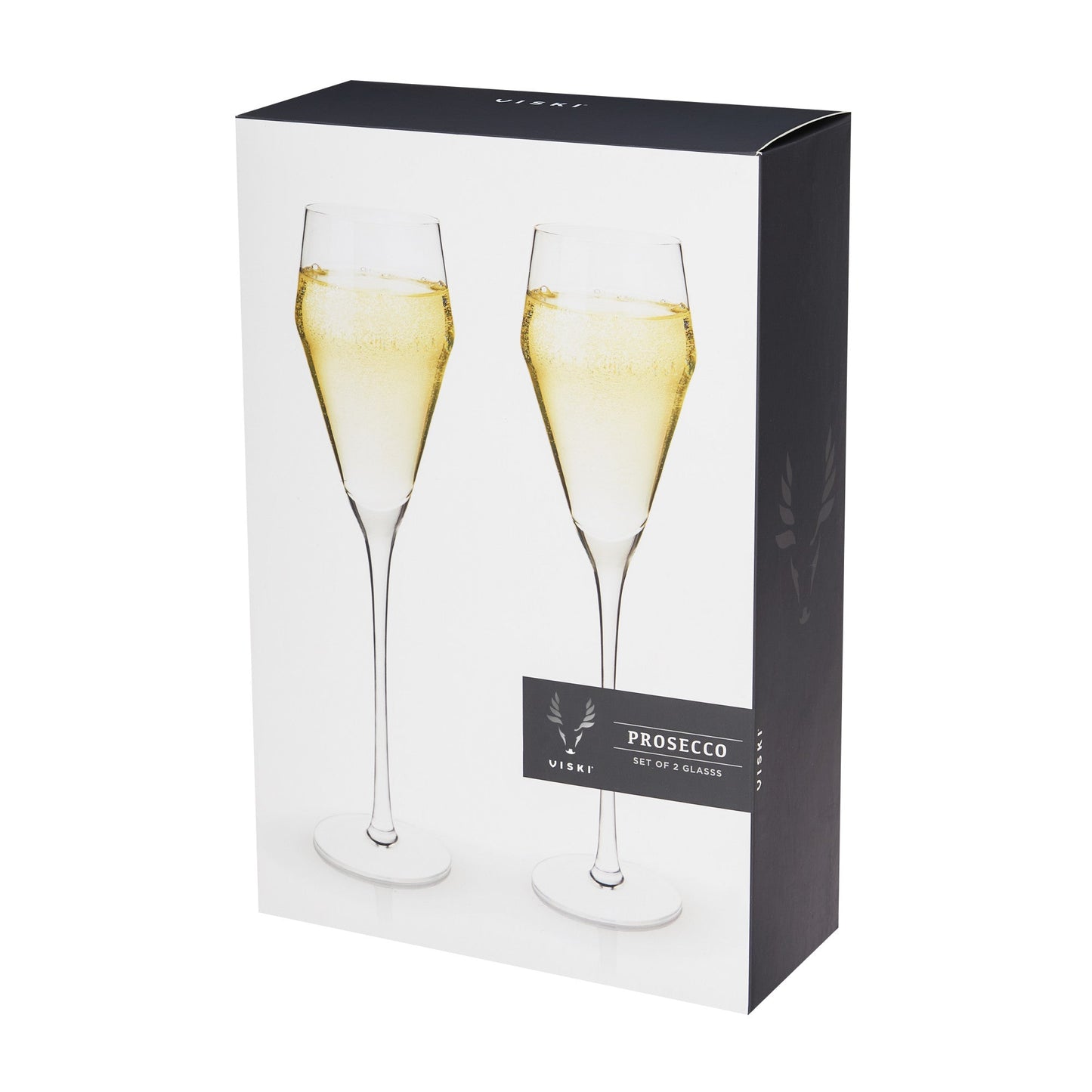 Crystal Angled Prosecco Glasses