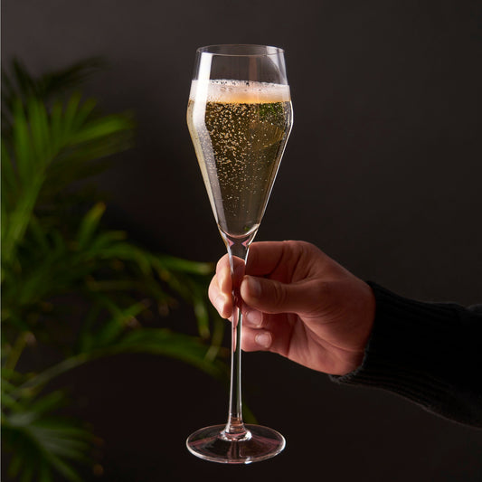Crystal Angled Prosecco Glasses